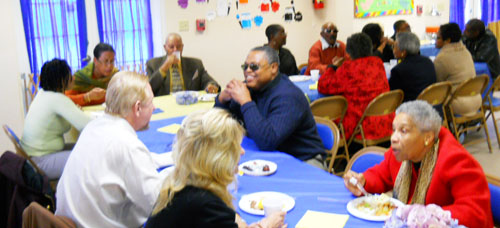 Congregation at a meal